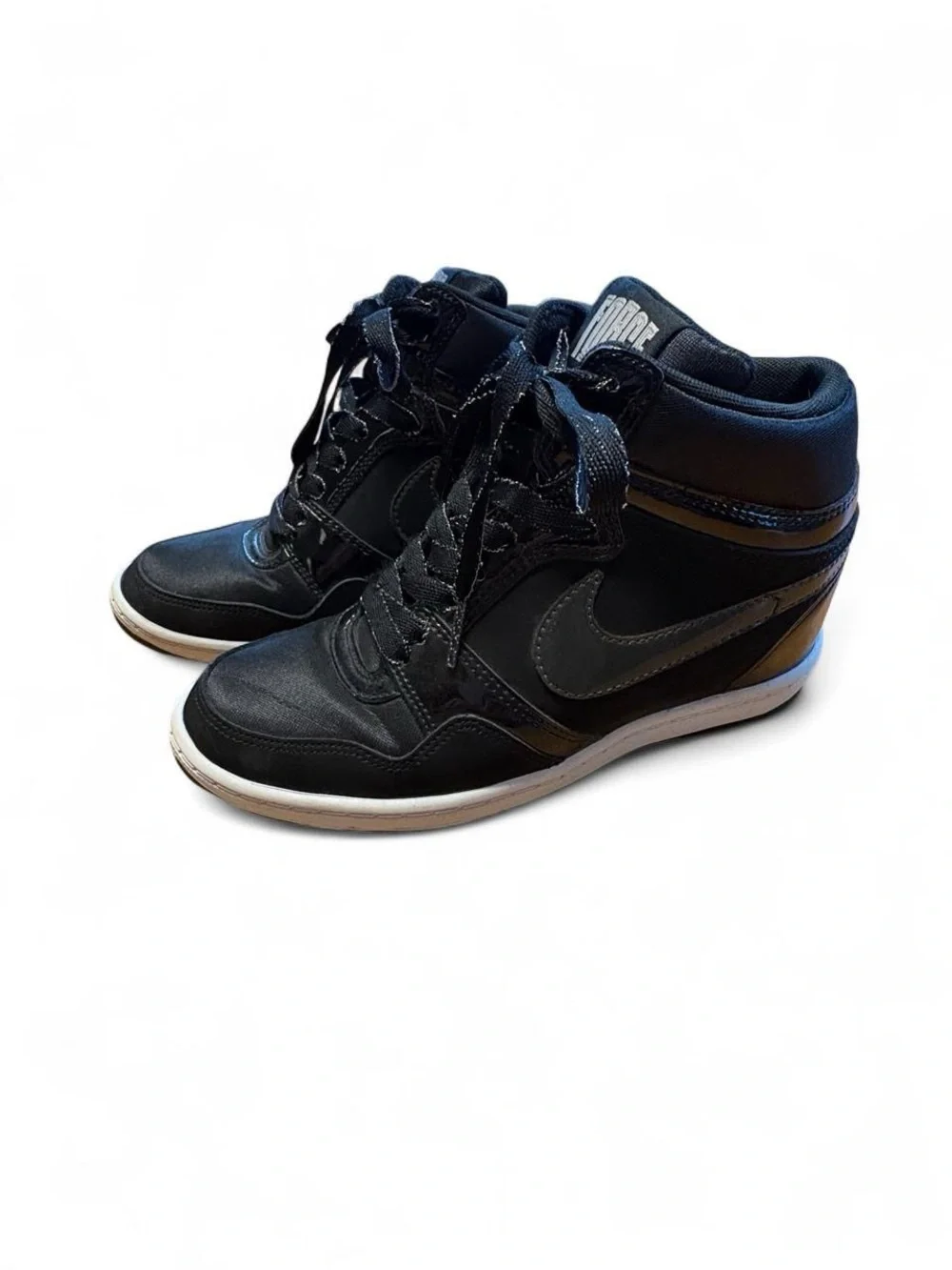 Nike Force Sky High Hidden Wedge Sneakers 8 Women Streetwear Classic Iconic Heel